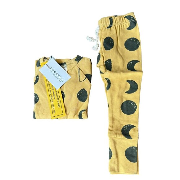 NWT Gus + Steel Moon Phases On Flax Lounge Set 18/24 - Picture 1 of 4